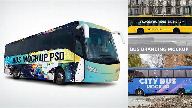 2356+ Free-bus-branding-mockup-psd Easy Editable