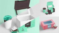 2361+ Cupcake Box Mockup For Free Download