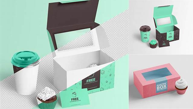 2361+ Cupcake Box Mockup For Free Download