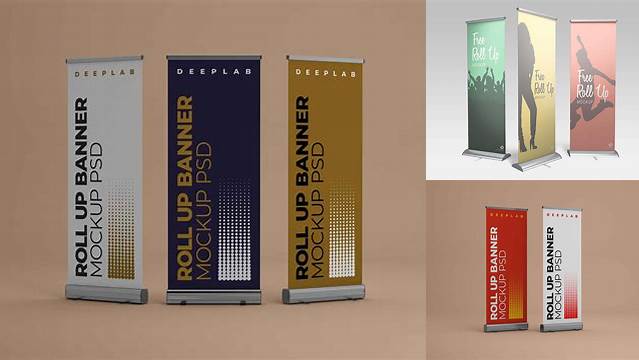 2362+ Mockup Roll-up Banner High-Quality Editable PSD