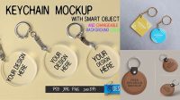 2370+ Keychain Mockup Generator High-Quality PSD