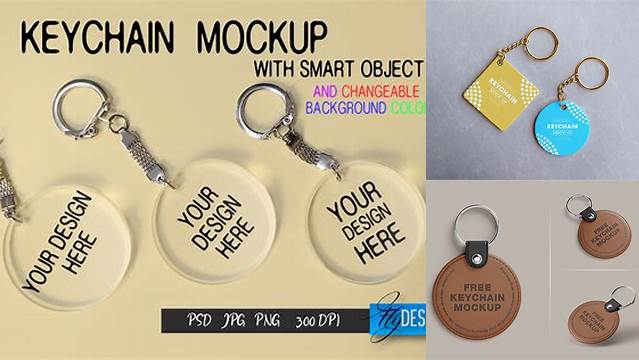 2370+ Keychain Mockup Generator High-Quality PSD