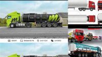 2370+ Tank Truck Mockup Advanced Photoshop Template