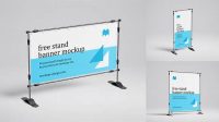 2377+ Banner Stand Mockup Free Photoshop Mockup Design