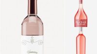 2377+ Rose Wine Bottle Mockup Free Free PSD