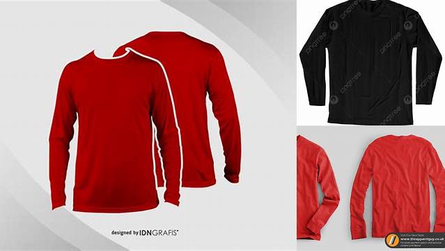 2385+ Mockup Kaos Lengan Panjang High-Quality Creative PSD