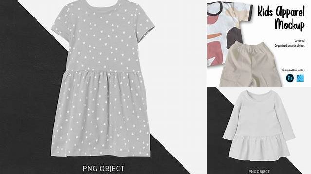 2386+ Kids Dress Mockup Professional PSD Mockup