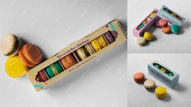 2388+ Macaron Packaging Mockup Mockup PSD