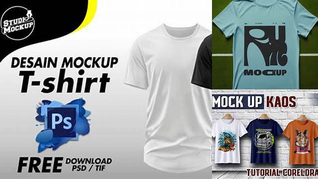 2396+ Mockup Kaos Corel Include TIFF