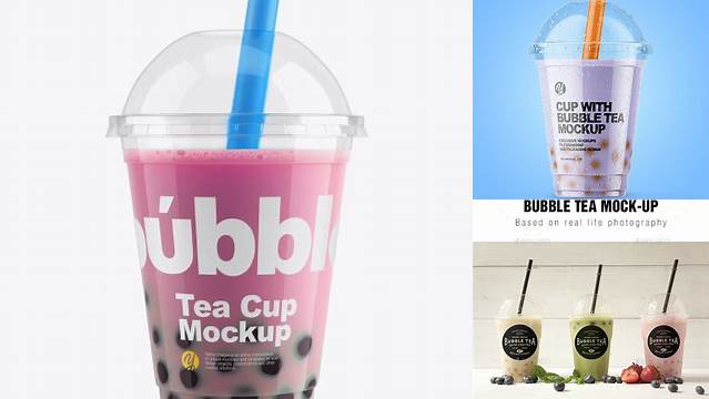 240+ Boba Tea Mockup Free Smart PNG Image