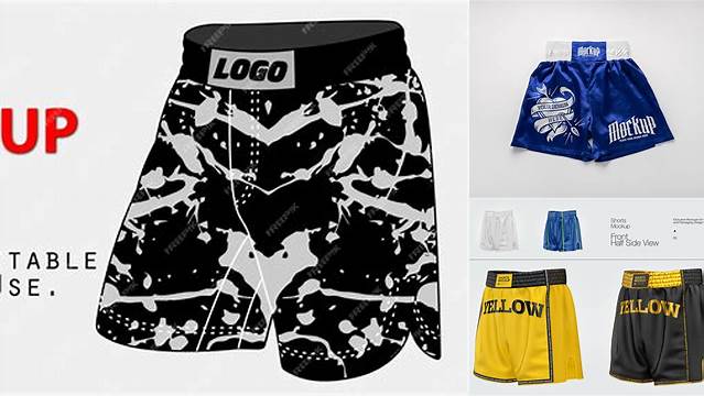 2401+ Mma Shorts Mockup High-Quality PSD Files