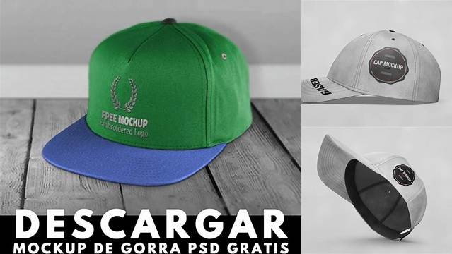 2402+ Gorras Mockup Free Customizable PSD