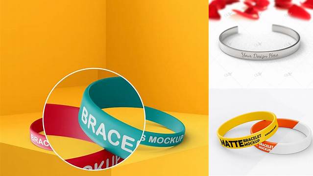 2408+ Bracelet Mockup Free Creative Design Resource