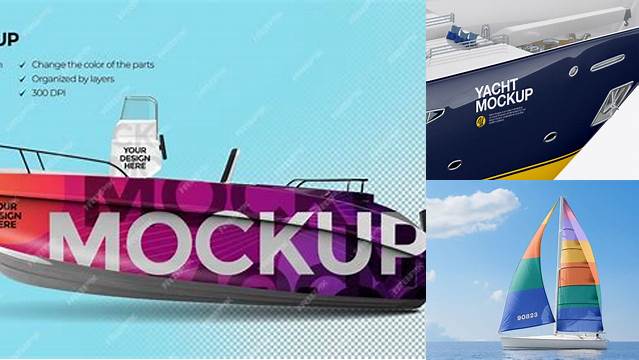 2410+ Mockup Boat Smart Editable Design Mockup