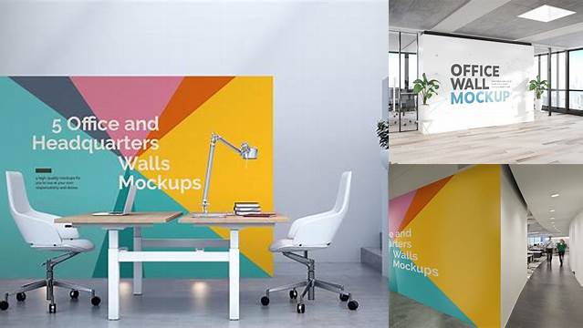 2413+ Office Wall Mockup For Free Download