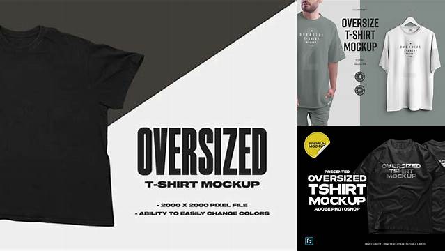 2413+ Oversize T Shirt Mockup Include TIFF