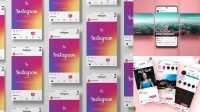 2418+ Instagram Feed Mockup Free High-Quality Editable PSD