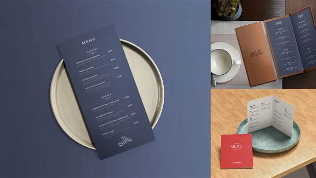 2422+ A3 Menu Mockup Free High Resolution