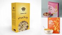 2428+ Cereal Box Mockup PSD Free Download