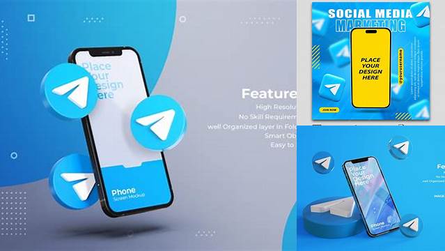 2428+ Telegram Mockup Psd Modern Free PSD Template