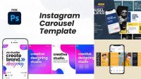 2434+ Instagram Carousel Mockup PSD Free Download