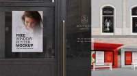 2444+ Window Display Mockup PSD Free Download