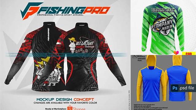 2446+ Mockup Jersey Mancing Digital Download