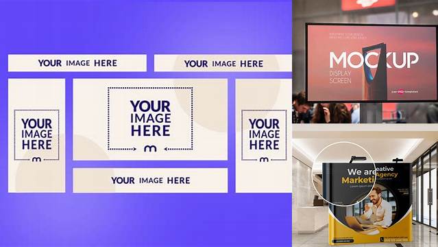 2447+ Google Display Mockup PSD Download