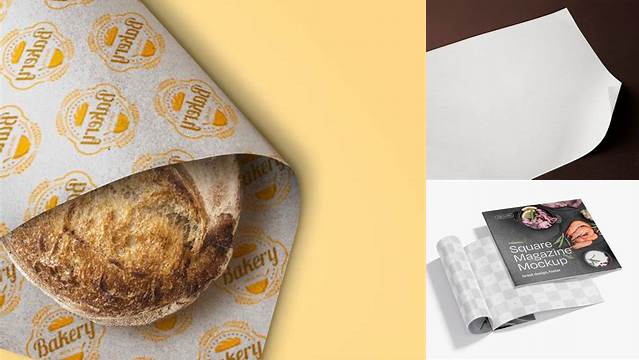 2448+ Greaseproof Paper Mockup Free Editable PSD