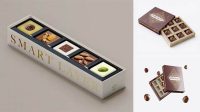 2455+ Box Of Chocolates Mockup Smart Layer PSD