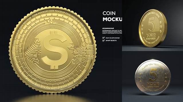 2458+ Gold Coin Mockup Psd Free Free PSD Mockup Resource