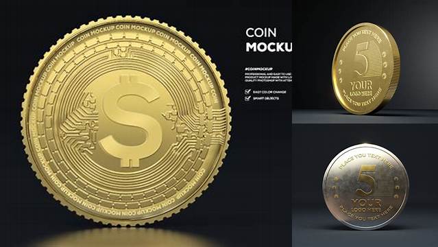 2458+ Gold Coin Mockup Psd Free Free PSD Mockup Resource