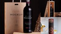 246+ Wine Box Mockup Advanced Editable PSD