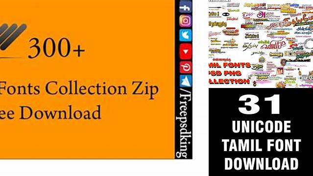 247+ All Tamil Fonts Zip Free Download Professional Quality PSD Freebie