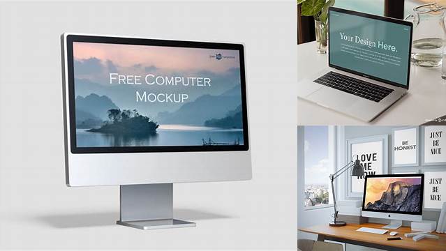 2477+ Computer Mockup Psd Free High Resolution