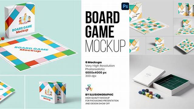 2479+ Board Game Box Mockup Easy Editable