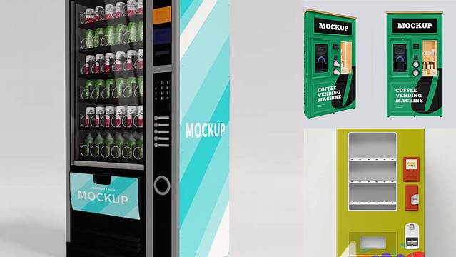 248+ Vending Machine Mockup Download Free