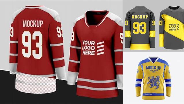 2487+ Hockey Jersey Mockup PSD Free Download