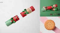 2495+ Christmas Cracker Mockup High-Resolution PSD Download