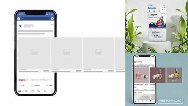 2496+ Facebook Carousel Mockup Free Download Hight Resolution