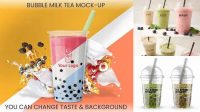 2498+ Boba Mockup Free PSD Free Download