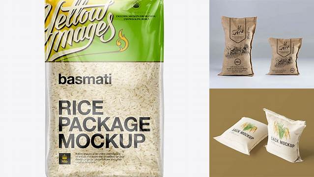 2503+ Rice Bag Mockup Psd Free Download PSD Download