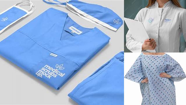 2508+ Medical Gown Mockup Include TIFF