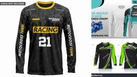 251+ Mockup Jersey Motocross Cdr Editable PSD File