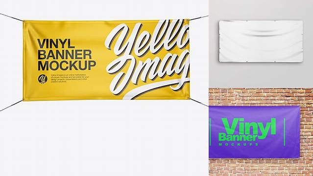 2514+ Vinyl Banner Mockup Free Easy-to-Edit PSD