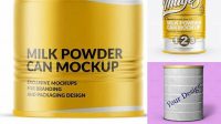 2515+ Milk Powder Can Mockup Free Editable Photoshop File