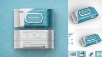 2516+ Wet Wipes Packaging Mockup Free Best for Showcase