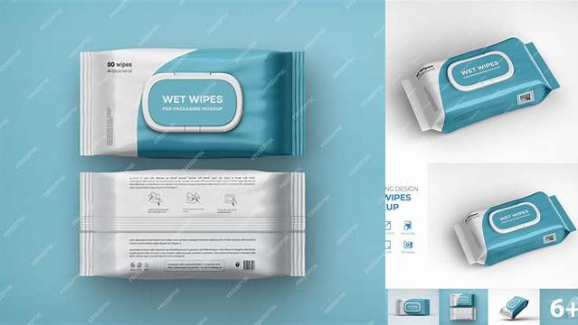 2516+ Wet Wipes Packaging Mockup Free Best for Showcase