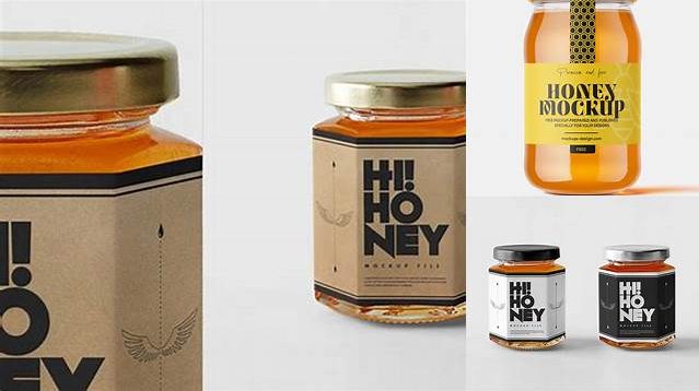 2518+ Honey Jar Mockup Free Best Free Mockup PSD