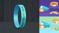 2519+ Event Wristband Mockup Free PSD Free Download